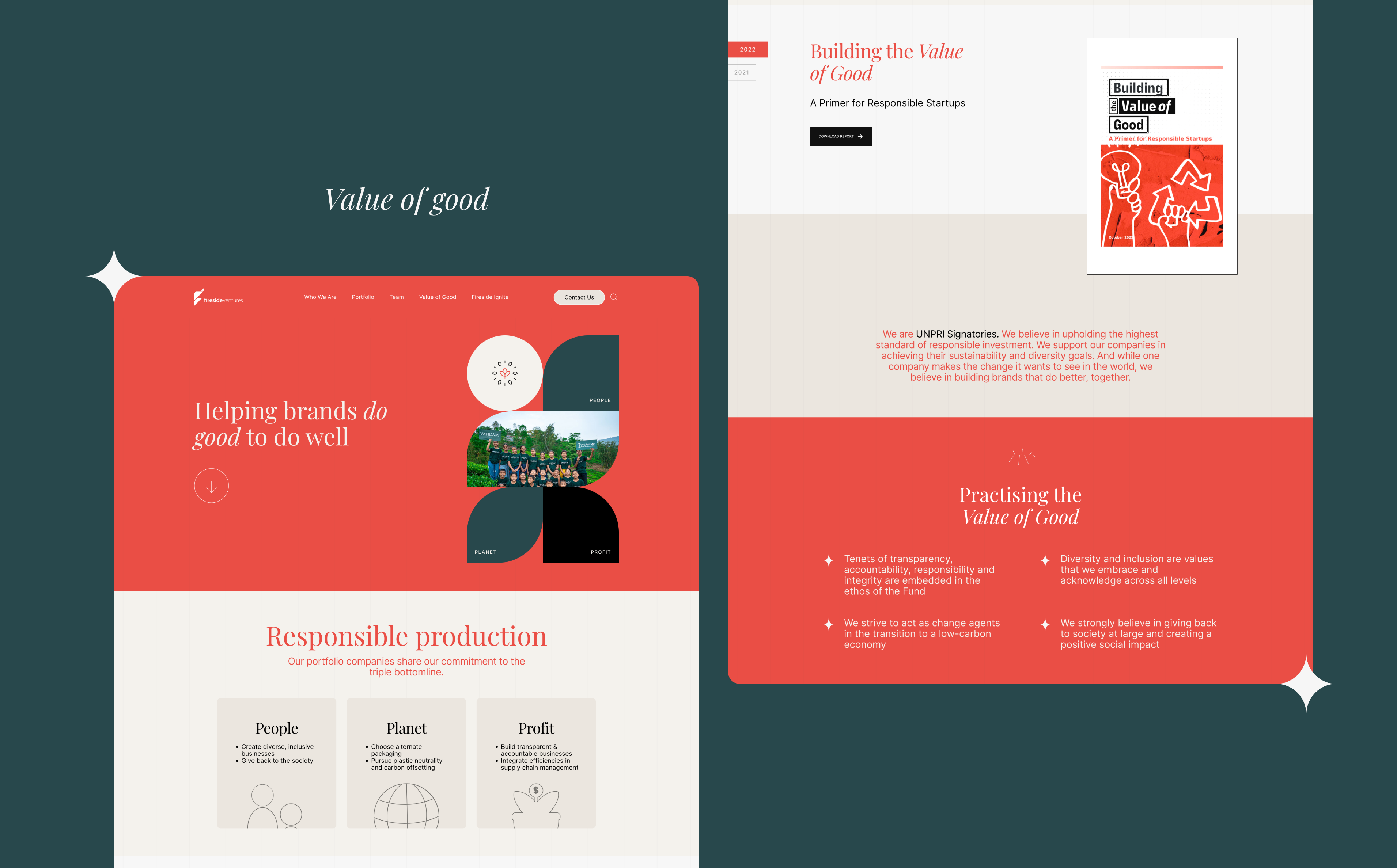 Website design layout